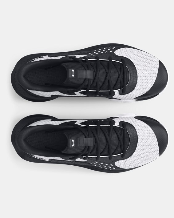 Unisex UA Jet '23 Basketball Shoes, Black, pdpMainDesktop image number 2
